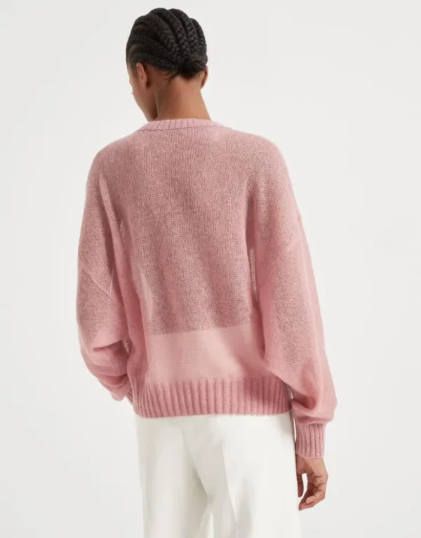 Brunello Cucinelli Pullover aus Mohair und Wolle mit Monili | Damen Strickwaren