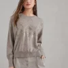 Brunello Cucinelli Pullover aus Schurwolle, Kaschmir und Seide mit Dazzling Mosaic Embroidery | Damen Strickwaren