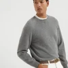 Brunello Cucinelli Pullover im Sweatshirt-Stil aus Kaschmir | Herren Strickwaren