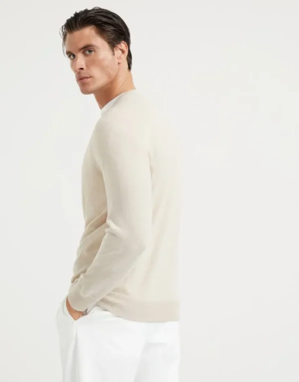 Brunello Cucinelli Pullover im Sweatshirt-Stil aus Kaschmir | Herren Strickwaren