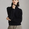 Brunello Cucinelli Pullover mit Rollkragen in Patentstrick aus Schurwolle, Kaschmir und Seide | Damen Strickwaren