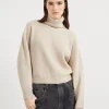 Brunello Cucinelli Pullover mit Rollkragen in Patentstrick aus Schurwolle, Kaschmir und Seide | Damen Strickwaren