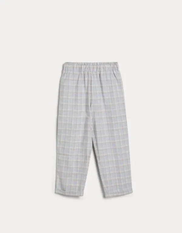 Brunello Cucinelli Pyjama-Hose aus kariertem Baumwollflanell | Kinder Kleidung (2-6 Jahre)