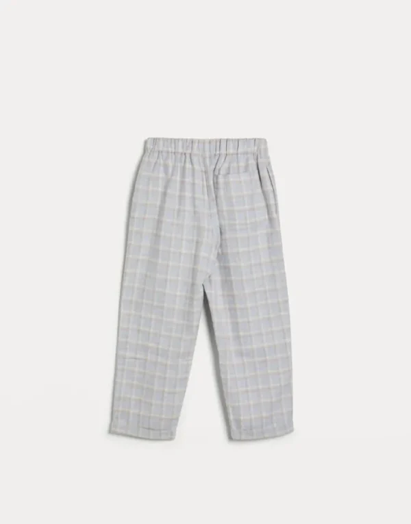 Brunello Cucinelli Pyjama-Hose aus kariertem Baumwollflanell | Kinder Kleidung (2-6 Jahre)