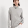 Brunello Cucinelli Rollkragenpullover aus Kaschmir in Patentstrick mit Monili | Damen Strickwaren