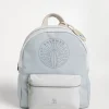 Brunello Cucinelli Rucksack aus Baumwollgewebe mit Membran und Kalbsleder mit Surf-Print | Kinder Accessoires