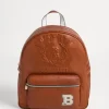 Brunello Cucinelli Rucksack aus Kalbsleder mit Prägedruck und Patch | Kinder Accessoires