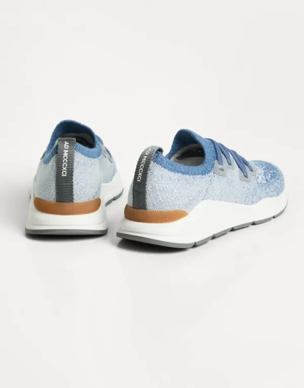 Brunello Cucinelli Runners in Chiné-Strick aus Baumwolle | Kinder Schuhe