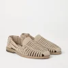 Brunello Cucinelli Sandalen aus geflochtenem Veloursleder | Herren Pantoletten & Flipflops