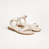 Brunello Cucinelli Sandalen aus Nappaleder mit Monili | Kinder Schuhe