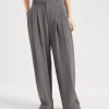 Brunello Cucinelli Sartorial Baggy-Hose aus Tropical Luxury-Wolle mit Monili | Damen Hosen