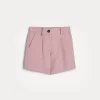 Brunello Cucinelli Sartorial Shorts aus Fluid-Twill in Viskose und Leinen mit Monili | Kinder Hosen & Röcke