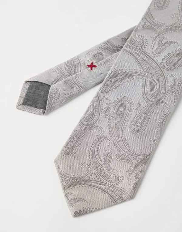 Brunello Cucinelli Seidenkrawatte in Paisleymuster | Herren Weitere Accessoires