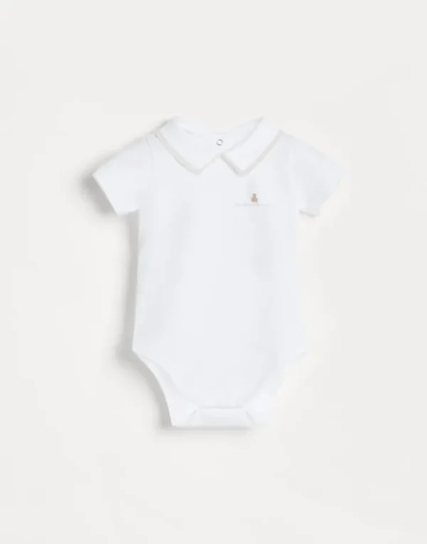 Brunello Cucinelli Set mit zwei Baby Bernie-Bodys aus Baumwolljersey mit Stretch | Kinder Newborn (0-24 Monate)