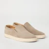 Brunello Cucinelli Slip-Ons aus gewaschenem Veloursleder | Herren Mokassins