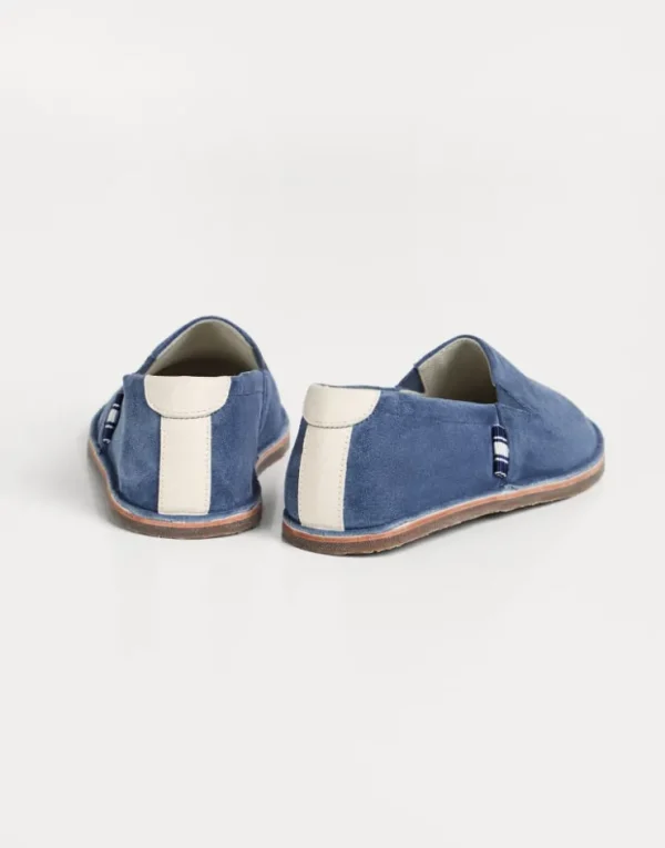 Brunello Cucinelli Slip-Ons aus gewaschenem Veloursleder | Kinder Schuhe