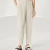 Brunello Cucinelli Slouchy-Hose aus Sparkling-Leinencanvas mit Monili | Damen Hosen