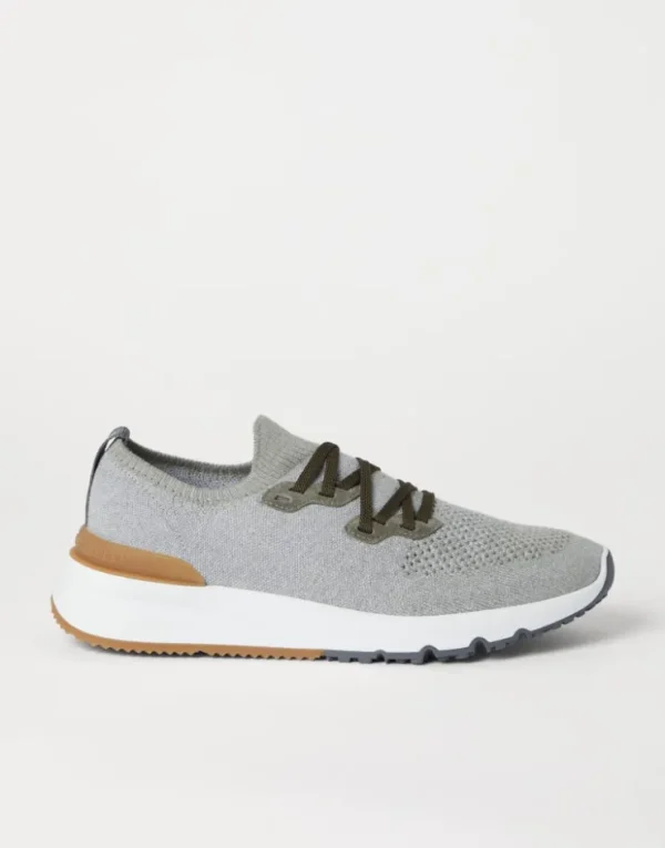 Brunello Cucinelli Sneakers aus Baumwollchiné | Herren Sneakers