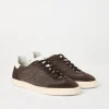 Brunello Cucinelli Sneakers aus Baumwollstrick, gewaschenem Veloursleder und Soft-Kalbsleder | Herren Sneakers