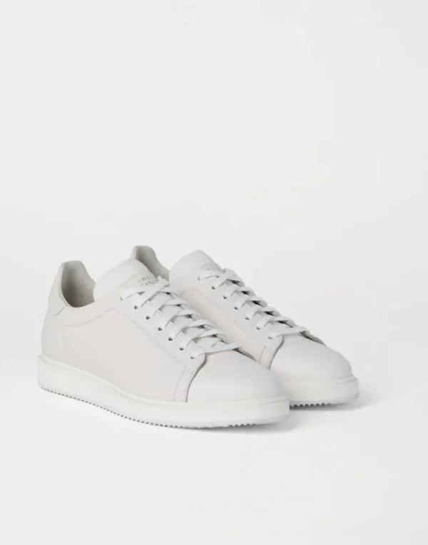 Brunello Cucinelli Sneakers aus genarbtem Kalbsleder | Herren Sneakers