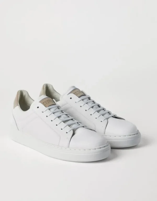 Brunello Cucinelli Sneakers aus genarbtem Kalbsleder | Herren Sneakers