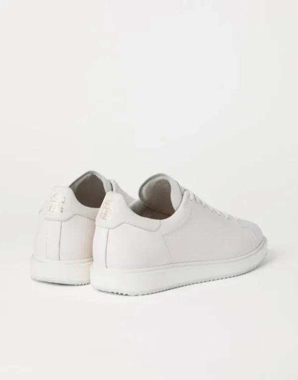 Brunello Cucinelli Sneakers aus genarbtem Kalbsleder | Herren Sneakers