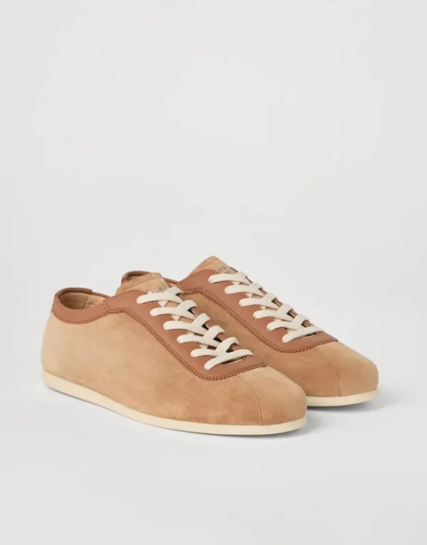 Brunello Cucinelli Sneakers aus gewaschenem Veloursleder | Herren Sneakers