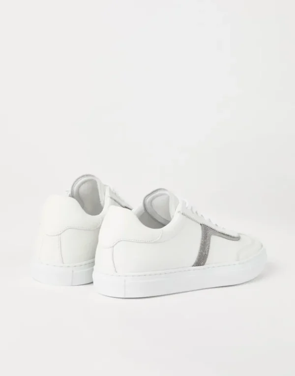 Brunello Cucinelli Sneakers aus Kalbsleder mit Precious Detail | Damen Sneakers