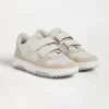 Brunello Cucinelli Sneakers aus Kalbsleder und Veloursleder mit Klettverschluss | Kinder Schuhe