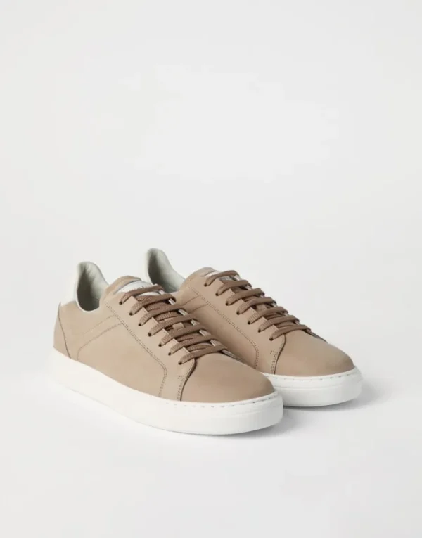 Brunello Cucinelli Sneakers aus Kalbsnubukleder | Herren Sneakers