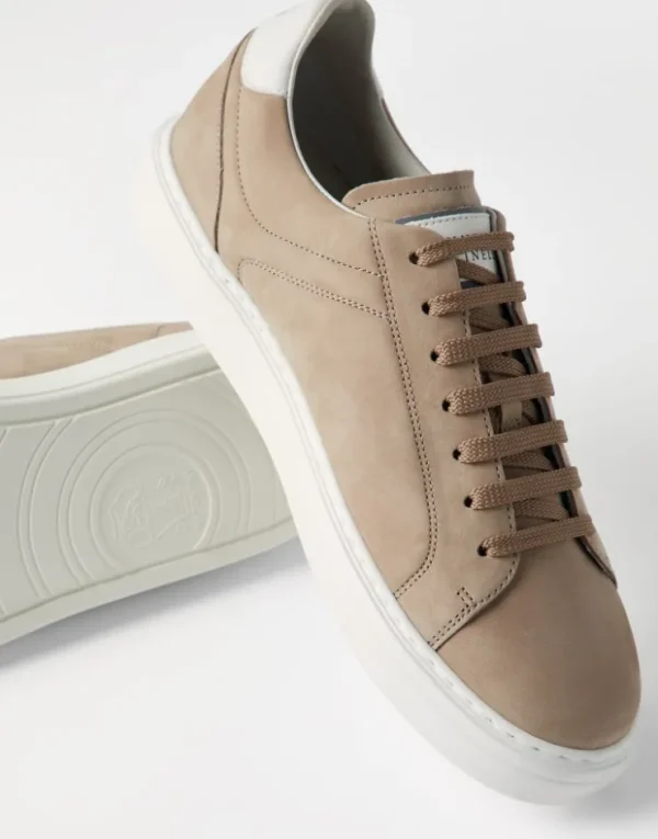 Brunello Cucinelli Sneakers aus Kalbsnubukleder | Herren Sneakers