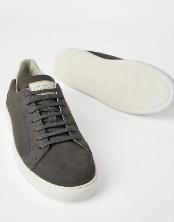 Brunello Cucinelli Sneakers aus Kalbsnubukleder | Herren Sneakers