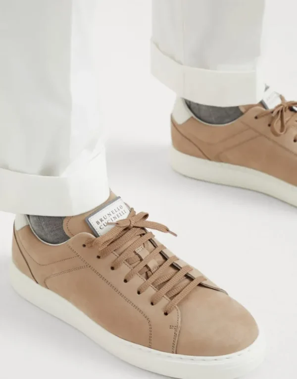 Brunello Cucinelli Sneakers aus Kalbsnubukleder | Herren Sneakers