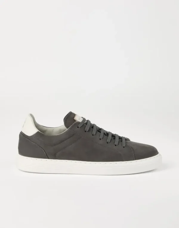 Brunello Cucinelli Sneakers aus Kalbsnubukleder | Herren Sneakers