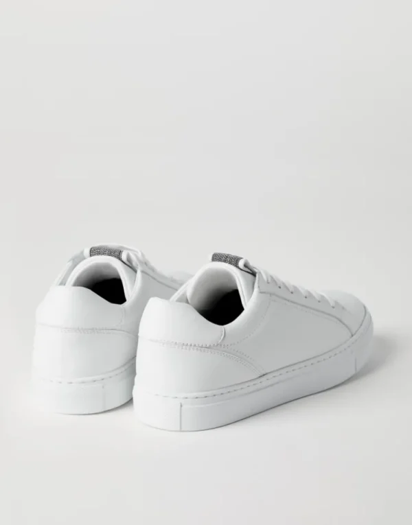 Brunello Cucinelli Sneakers aus mattem Kalbsleder mit Precious Detail | Damen Sneakers