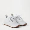 Brunello Cucinelli Sneakers aus Sparkling-Baumwollstrick mit Shiny Eyelets | Damen Sneakers