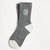 Brunello Cucinelli Socken aus Baumwolle in Rippenstrick mit Intarsie | Kinder Accessoires