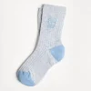 Brunello Cucinelli Socken aus Baumwolle in Rippenstrick mit Intarsie | Kinder Accessoires