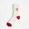 Brunello Cucinelli Socken aus Baumwolle in Rippenstrick mit Intarsie | Kinder Accessoires