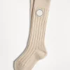 Brunello Cucinelli Socken aus Kaschmir in Rippenstrick mit Patch | Kinder Accessoires