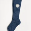 Brunello Cucinelli Socken aus Kaschmir in Rippenstrick mit Patch | Kinder Accessoires