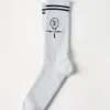 Brunello Cucinelli Socken in Rippenstrick aus Techno-Baumwolle mit Stickerei | Herren Weitere Accessoires