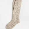 Brunello Cucinelli Socken in Rippenstrick aus Tweed in Wolle und Sparkling-Mohair | Kinder Accessoires