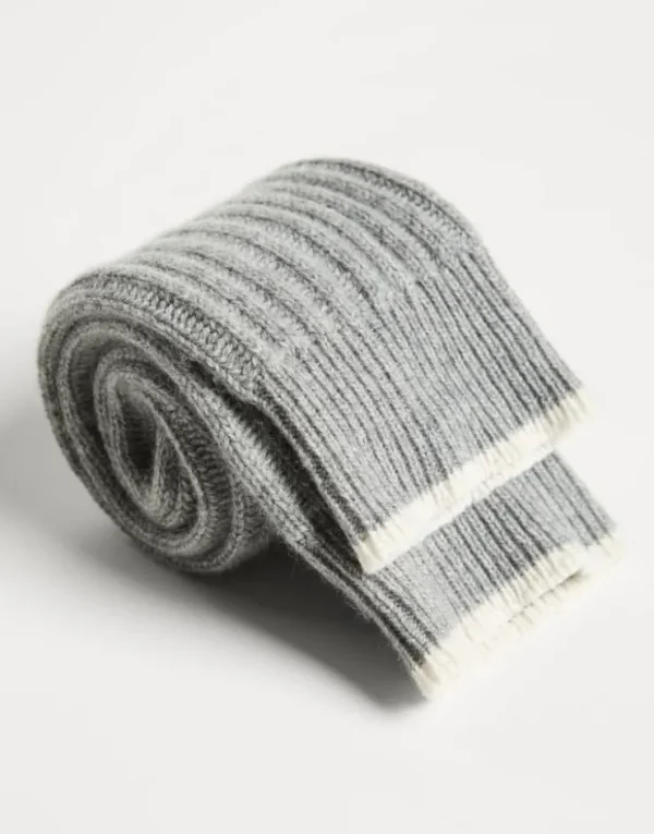 Brunello Cucinelli Socken in Rippenstrick aus Kaschmir | Kinder Accessoires