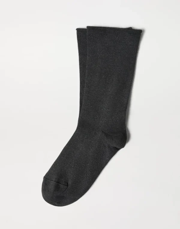 Brunello Cucinelli Socken in Sparkling-Strick aus Kaschmir und Seide | Damen Weitere Accessoires