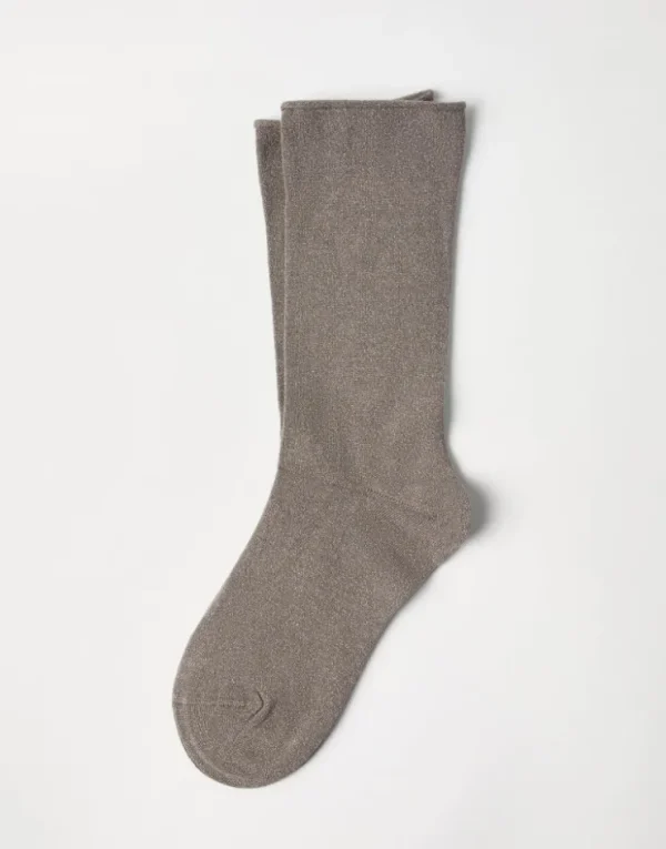 Brunello Cucinelli Socken in Sparkling-Strick aus Kaschmir und Seide | Damen Weitere Accessoires