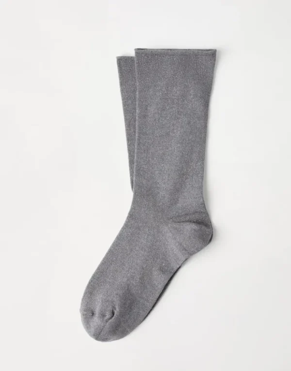 Brunello Cucinelli Socken in Sparkling-Strick aus Kaschmir und Seide | Damen Weitere Accessoires