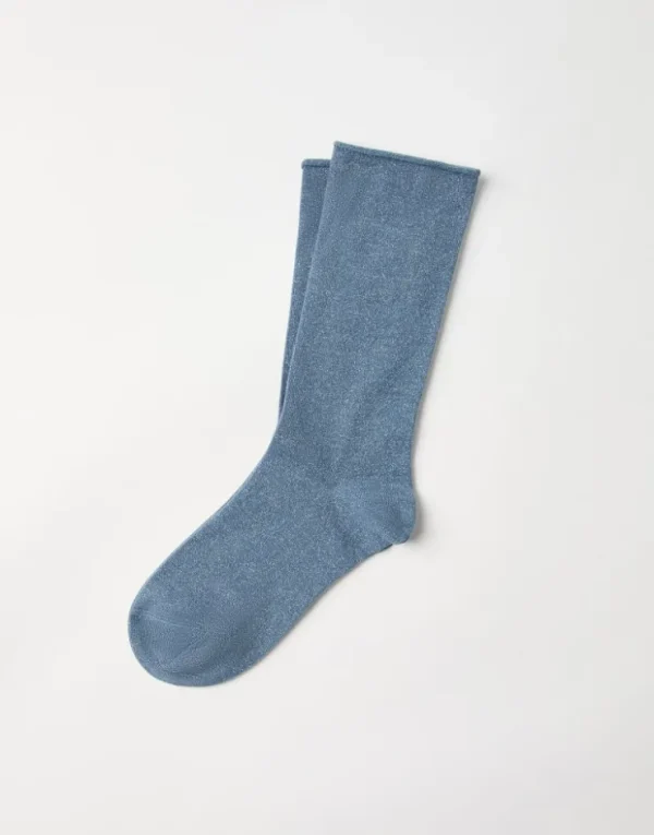 Brunello Cucinelli Socken in Sparkling-Strick aus Kaschmir und Seide | Damen Weitere Accessoires