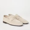 Brunello Cucinelli Soft-Penny-Loafers aus Veloursleder | Herren Mokassins