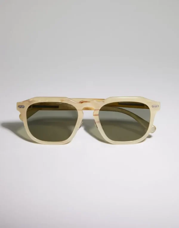 Brunello Cucinelli Sonnenbrille Iconic Meridian aus Horn | Damen Brillen | Brillen Herren